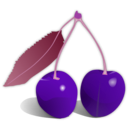 download Cherries clipart image with 270 hue color