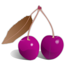 download Cherries clipart image with 315 hue color