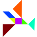 download Tangram1 clipart image with 45 hue color