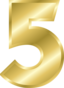 Effect Letters Alphabet Gold