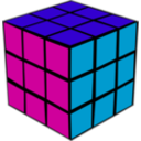 download Rubiks Cube clipart image with 135 hue color