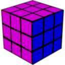 download Rubiks Cube clipart image with 180 hue color