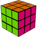 download Rubiks Cube clipart image with 270 hue color