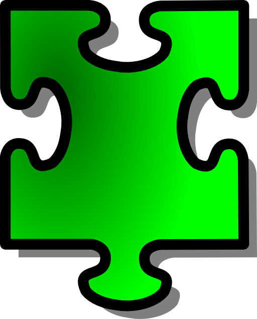 Green Jigsaw Piece 15