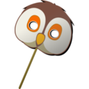 download Owl Mask clipart image with 0 hue color