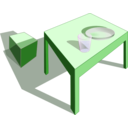 download Table clipart image with 90 hue color