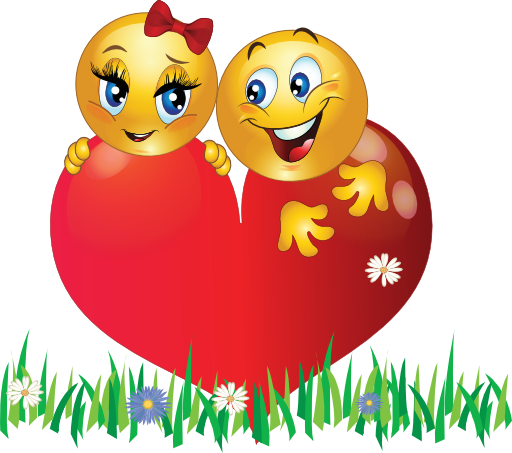 Lovers In Garden Smiley Emoticon