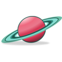 download Saturn Icon clipart image with 135 hue color