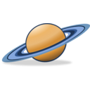 download Saturn Icon clipart image with 180 hue color