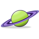 download Saturn Icon clipart image with 225 hue color