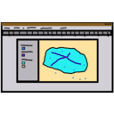 download Gis Desktop clipart image with 180 hue color