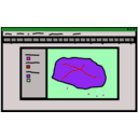 download Gis Desktop clipart image with 270 hue color