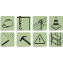 download Construction Symbols clipart image with 45 hue color