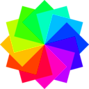 download 12 Square Dodecagram clipart image with 135 hue color