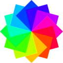 download 12 Square Dodecagram clipart image with 225 hue color