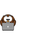 download Owl With Notebook clipart image with 0 hue color