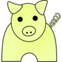 download Pig clipart image with 45 hue color