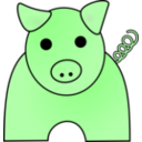 download Pig clipart image with 90 hue color