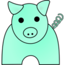 download Pig clipart image with 135 hue color