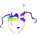 download Maskcaj clipart image with 225 hue color