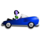 download Brunette Female Driver clipart image with 225 hue color
