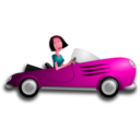 download Brunette Female Driver clipart image with 315 hue color