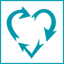 download Eco Green Love Recycle Icon clipart image with 90 hue color