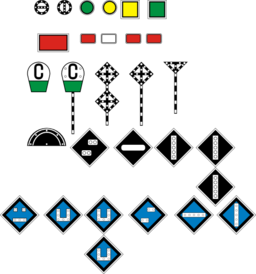 Russian Soviet Signs Of Travel And Signaling Railways