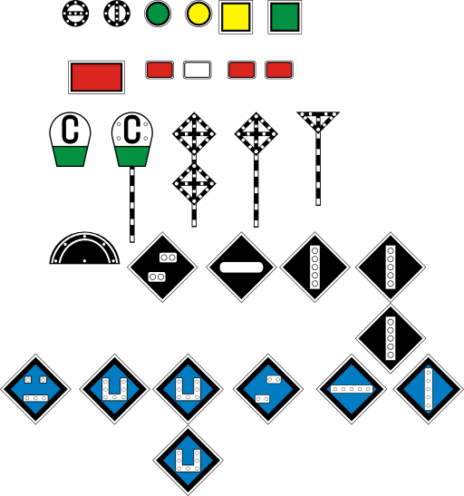 Russian Soviet Signs Of Travel And Signaling Railways