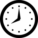 download Clock clipart image with 180 hue color