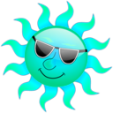 download Summer Smile Sun clipart image with 135 hue color