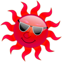 download Summer Smile Sun clipart image with 315 hue color