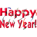 download Happy New Year clipart image with 135 hue color