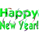 download Happy New Year clipart image with 270 hue color