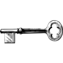 download Key clipart image with 270 hue color