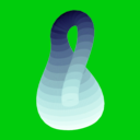 download Klein Bottle clipart image with 135 hue color