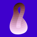 download Klein Bottle clipart image with 270 hue color