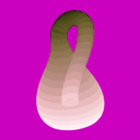 download Klein Bottle clipart image with 315 hue color