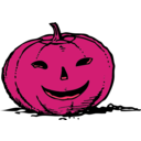 download Smily Pumpkin clipart image with 315 hue color