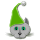 download Xmascat clipart image with 90 hue color