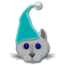 download Xmascat clipart image with 180 hue color