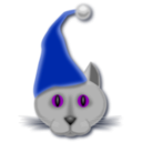 download Xmascat clipart image with 225 hue color