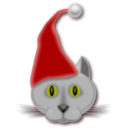 download Xmascat clipart image with 0 hue color