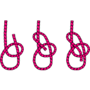 download Tying Knots clipart image with 270 hue color