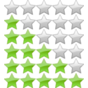 download 5 Star Rating System clipart image with 45 hue color