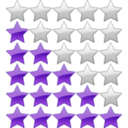 download 5 Star Rating System clipart image with 225 hue color