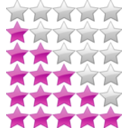 download 5 Star Rating System clipart image with 270 hue color