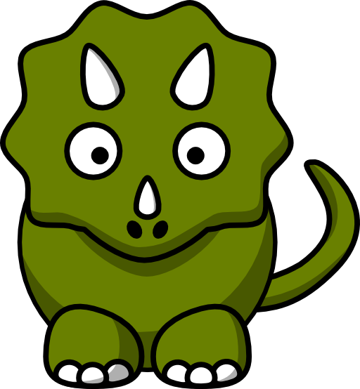 Cartoon Triceratops