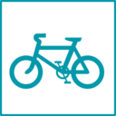download Eco Green Bicycle Icon clipart image with 90 hue color