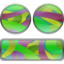 download Multicolored Film Grained Buttons clipart image with 90 hue color